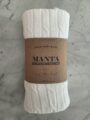 Manta Newborn Braids (100% algodón) - Blanco