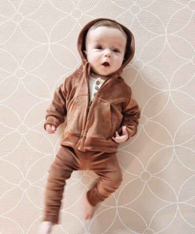 Campera Conjuntos De Plush Para Bebe Campera Con Capucha De Plush