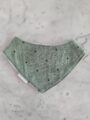 Babero Bandana Tulum - Black Stars Old Green
