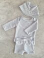 Conjunto protección UV Light Blue Mini Stripes - 6m